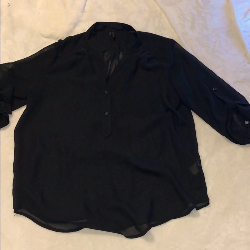 Maurices crop sleeve blouse